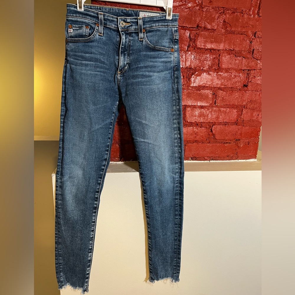 AG women’s mid rise skinny jeans